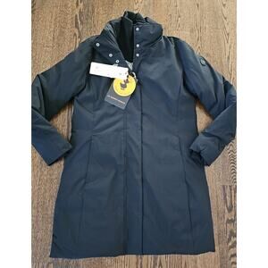 Save The Duck Matte 7 Tech Padded Mid Length Coat Jacket Black, Sz L, NWT!